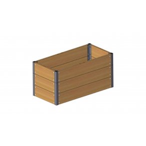 Raised bed in Siberian larch 45x90x44 cm