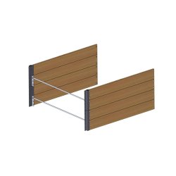 Forlngerbed i sibirisk lrk 60x120x120 cm