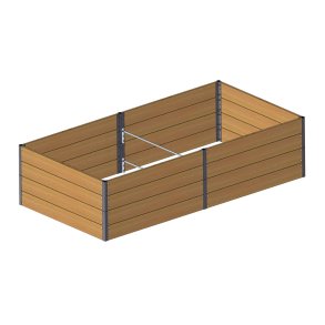 Raised bed in Siberian larch 60x120x240 cm