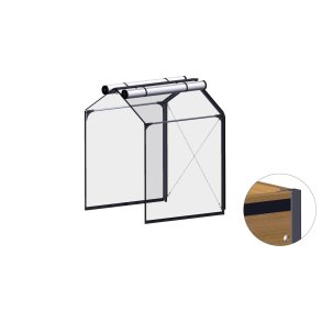 Top section HIGH EXTENSION for Siberian larch raised bed 120x120 cm