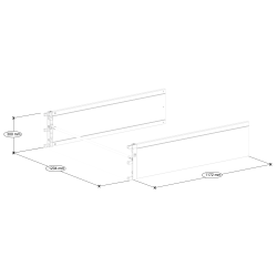 Extension in PVC 30x120x120 cm
