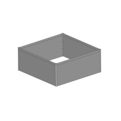 HJBED i PVC 50x120x120 cm BASIC