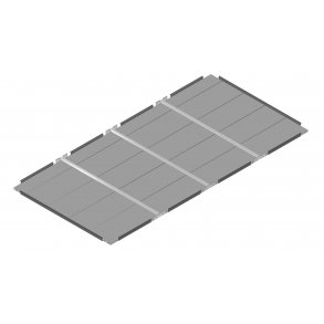 Bottom of raised bed in PVC 30x120x240 cm