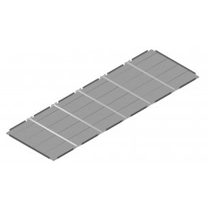 Bottom of raised bed in PVC 30x120x360 cm