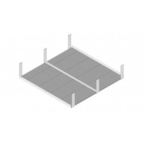 Lftet bund til hjbed i PVC 50x120x120 cm BASIC