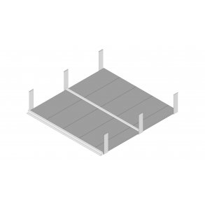 Lftet bund til hjbed i PVC 50x120x120 cm EXTENSION