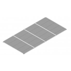 Bund til hjbed i Sibirisk lrk - 120x240 cm