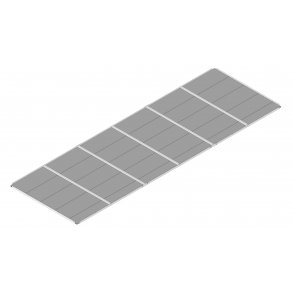 Bund til hjbed i sibirisk lrk - 120x360 cm