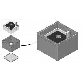 Hjbed i PVC. Inkl. GrowWater og bund 30x44x44 cm