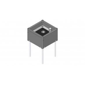 Raised bed in PVC with GrowWater and legs 30x44x44 cm