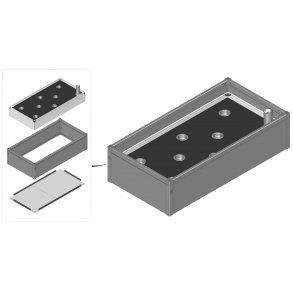 Hjbed i PVC. Inkl. GrowWater og bund 30x62x120 cm