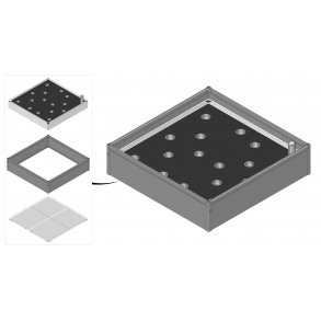 Hjbed i PVC. Inkl. GrowWater og bund 30x120x120 cm