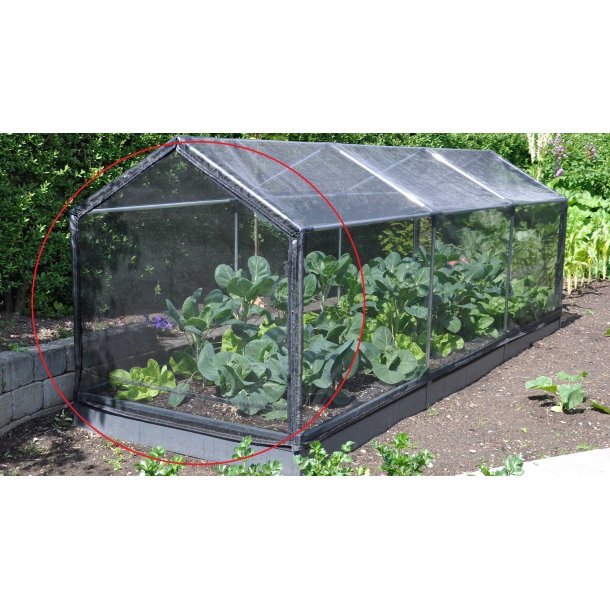 Gavl i insektnet til tunnel hjbed