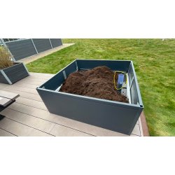 Self-watering and bottom for PVC raised bed 50x120x240 cm (25 cm soil)