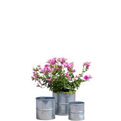 Galvaniserede Urtepotte (st m. 3 stk. / 3 str.)