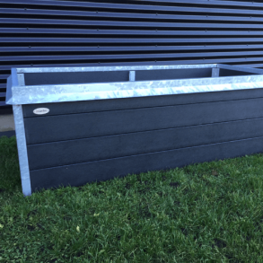 Highbed Struktur Med Augerkant - Svart