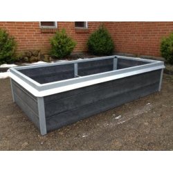 Hjbed Classic Med Augerkant - Anthrazit