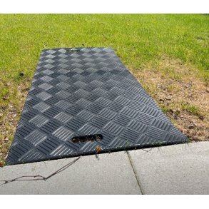 LB Gangplade / kreplade sort 1200x600x8 mm