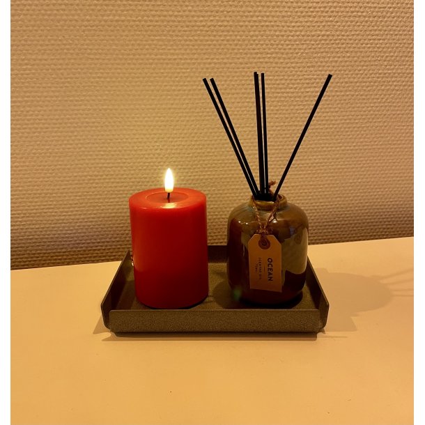 Rd LED Bloklys 7,5x10 cm