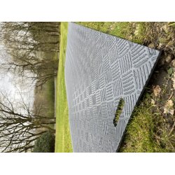 LB Kreplade 2000x1150x10 mm. Mrke gr