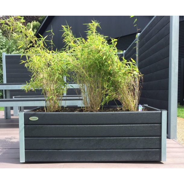 Blomsterkumme med hjul. Galv. hjrner (Aflang)