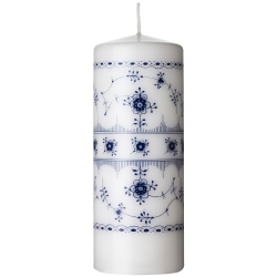 Bloklys 7x18 cm. Musselmalet, bl