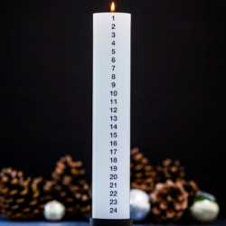 Kalenderljus Med Svarta Nummer