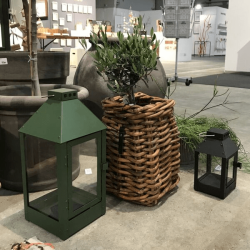 A2 Living lanterne midi oliven grn hjde 42,5 cm udendrs 