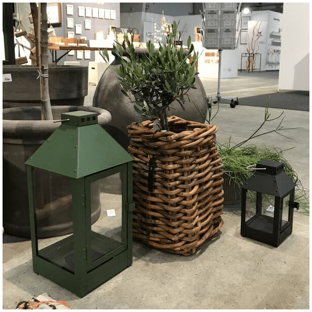 A2 Living lanterne midi oliven grn hjde 42,5 cm udendrs 
