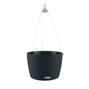 Lechuza Nido Cottage udendrs krukke sort til blomster med selvvandingssystem 23 