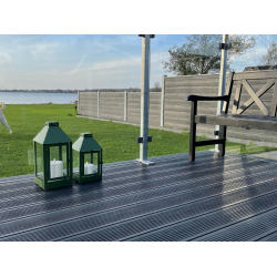 Olivgrn Lykta M. Utomhus Led-Ljus