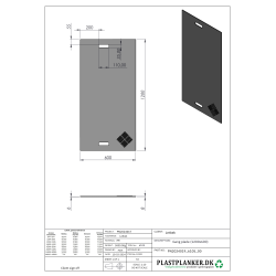 LB Gngplatta / krplatta svart 1200x600x8 mm