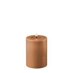 Deluxe Homeart Caramel LED Bloklys 7,5x10 cm - 2. sortering