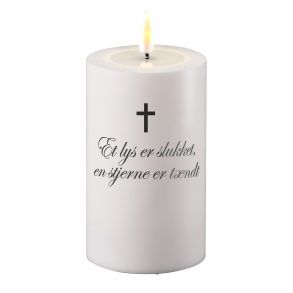 LED Gravlys - med tekst 7,5xH15