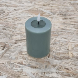 Deluxe Homeart Salvie grn LED Bloklys 7,5x10 cm