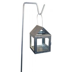 A2 Living fyrfads lanterne galvaniseret hjde 12 cm indendrs/udendrs 