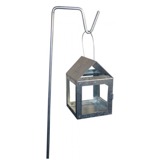 A2 Living fyrfads lanterne galvaniseret hjde 12 cm indendrs/udendrs 