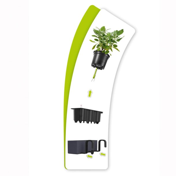 Lechuza  Cube Color Triple udend�rs krukke til blomster med selvvandingssystem 13,5