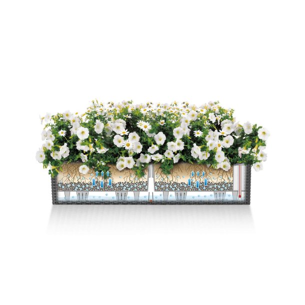 Lechuza Balconera Cottage udendrs krukke til blomster med selvvandingssystem 