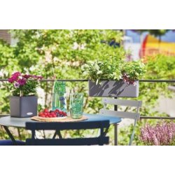 Lechuza  Cube Color Triple udend�rs krukke til blomster med selvvandingssystem 13,5
