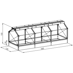 GrowCamp Drivhus 4,3 m2 - PVC