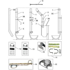 SKIOLD Beslag for volumendoserer TransPork. Reservedele