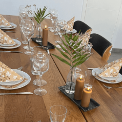 Deluxe Homeart Caramel LED lys st inkl. 1 x Fjernbetjening