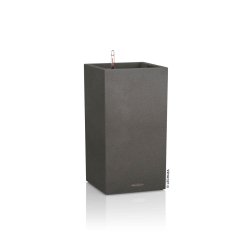 Lechuza Canto Stone High 30 udendrs krukke til blomster med selvvandingssystem 