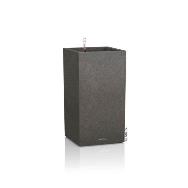 Lechuza Canto Stone High 30 udendrs krukke til blomster med selvvandingssystem 