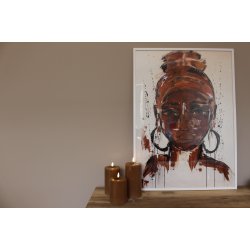 Deluxe Homeart Caramel LED Bloklys 7,5x10 cm - 2. sortering