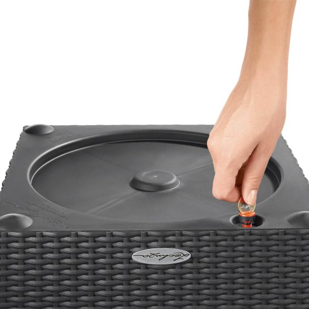 Lechuza Cube Cottage udendrs krukke til blomster med selvvandinssystem 