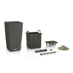 Lechuza Cubico Cottage udend�rs krukke til blomster med selvvandingssystem 