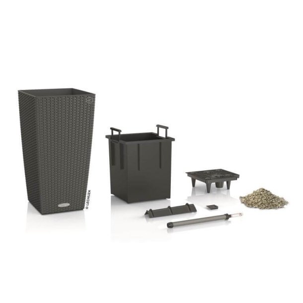 Lechuza Cubico Cottage udend�rs krukke til blomster med selvvandingssystem 