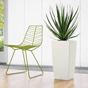 Lechuza  Cubico Premium indendrs krukke til blomster med selvvandingssystem 